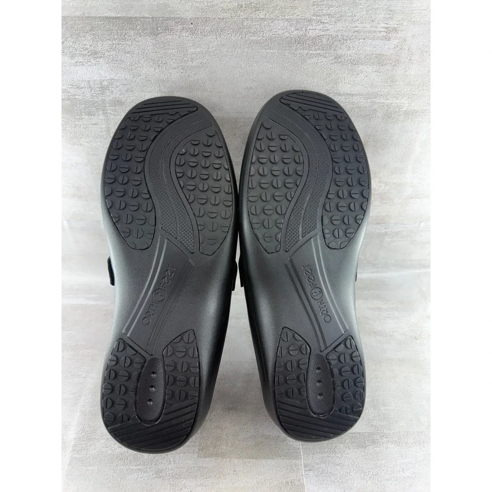 Orthofeet black leather